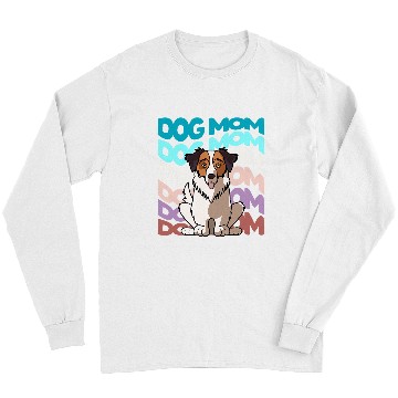 Discover Cool Australian Shepherd Aussie Dog Mom Retro vintages Dog Long Sleeves