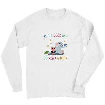 Discover Reading Book Its a good Day to read a Book Bibliophile Reader Long Sleeves