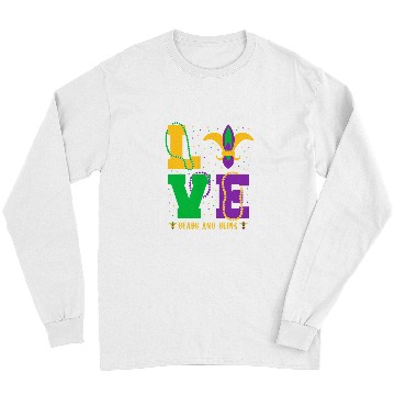 Discover Beads Bling Love Fat Tuesday Long Sleeves