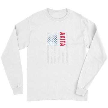 Discover Dog Akita American Flag Akita for Dog Owners Long Sleeves