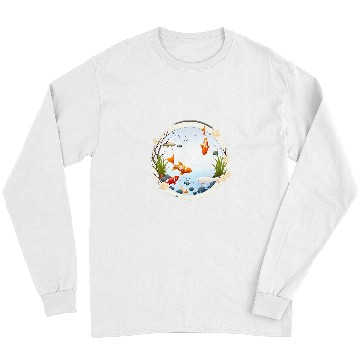 Discover Bold and Playful Statement Fun and Whimsical Koi Fish Long Sleeves