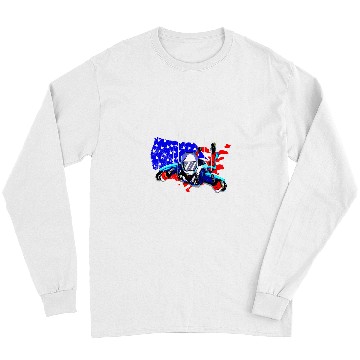 Discover Skydiving Gift American Flag Skydiving Skydiver Gift Long Sleeves