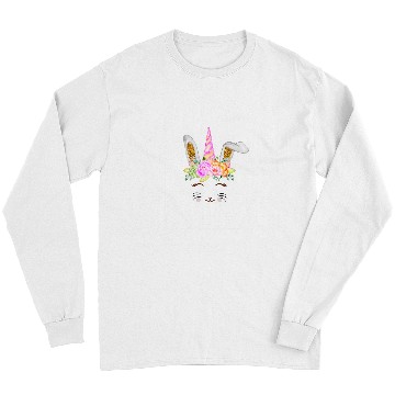 Discover Funny Easter Bunny Rabbit Unicorn Long Sleeves