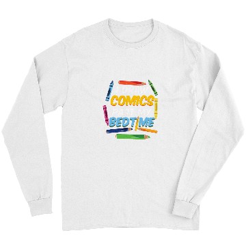 Discover Reading Book I Draw Comics I Manga Illustrator Comic Book Cartoonist Reader Long Sleeves