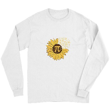 Discover Pi Day Sunflower 314 Pi Number Symbol Math Science Long Sleeves