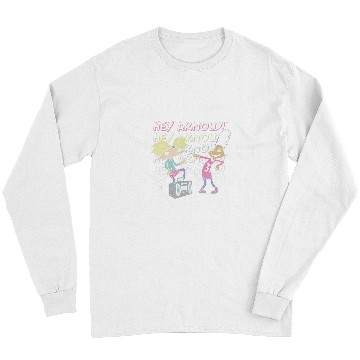 Discover Hey Arnold Arnold Gerald Jamming Distressed Portrait Long Sleeves