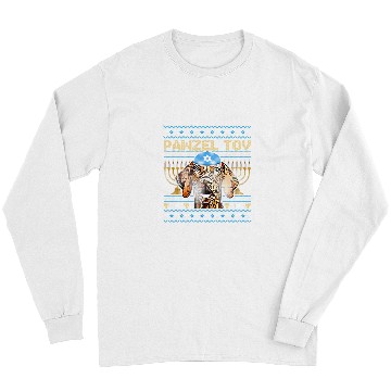 Discover Dog Vizsla Pawzel Tov Jewish Wirehaired Vizsla Dog Funny Hanukkah Long Sleeves