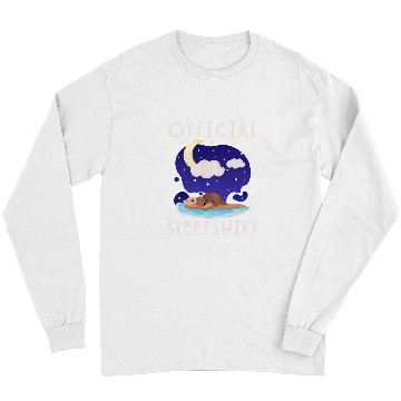 Discover Otters sea Funny Otter Design Official Sleep Long Sleeves