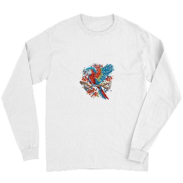 Discover Surrealism Japanese Painting Macaw Long Sleeves