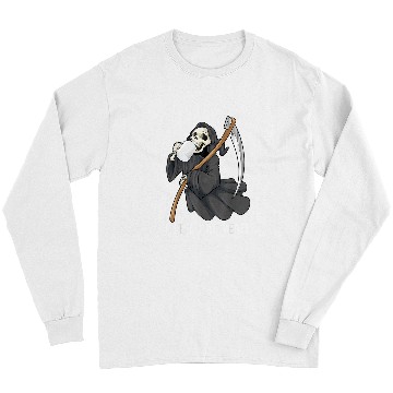 Discover Skeletons Skulls I Feel Like Death Grim Reaper Skull Coffee 19 Skull Long Sleeves