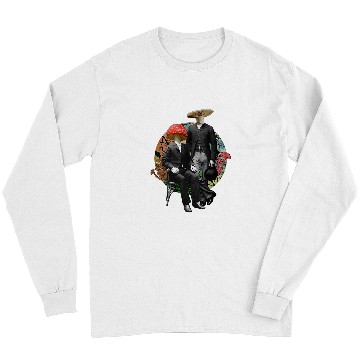 Discover Fancy Art Mushroom Heads Cottagecore Shroom Hunter Long Sleeves