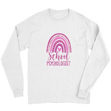 Discover Leopard Boho Rainbow Back To School Psychologist Apparel 2 Long Sleeves
