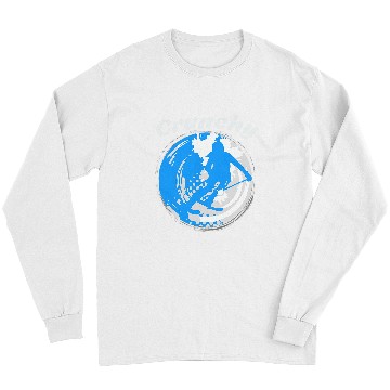 Discover Skiing Ski Crunchy Snowboarder Earth Loving Long Sleeves