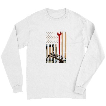 Discover Ironworker Flag American Engineer Long Sleeves