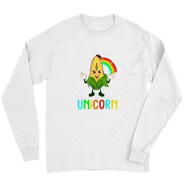 Discover Pun Corn Lover Cereal Kids Farming Long Sleeves