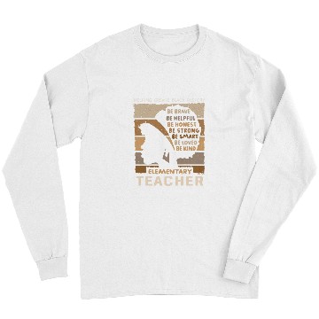 Discover Black Elementary Teacher Womens Elementary School Educator Long Sleeves