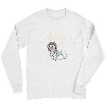 Discover Dog Havanese Anatomy of A Havanese Dog Owner Puppy Funny Cute 3 Long Sleeves