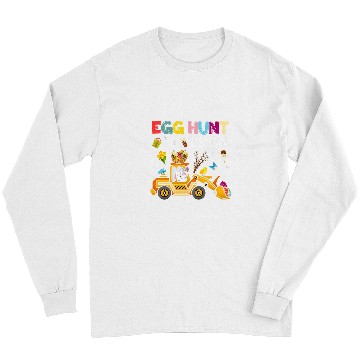 Discover Tractor driving Kids Egg Hunt Is On Bunny Tractor Cart Cute Easter Boys Girl Kids Long Sleeves