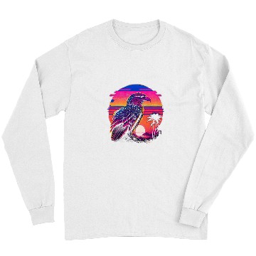 Discover Retro Aesthetic Bald Eagle Long Sleeves