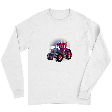 Discover Tractor driving 4th of July tractor pulling or tractor pulling Long Sleeves