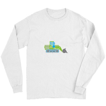 Discover Construction Lover Construction Site Forklift Truck Gift Long Sleeves