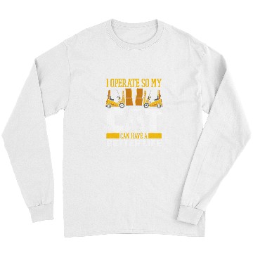 Discover Forklifter Cat Logistics Warehouse Forklift Operator Long Sleeves