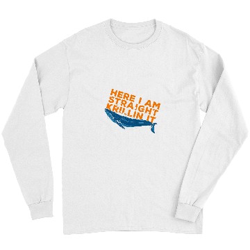 Discover Here I Am Straight Krillin It Fun Art Matching Saying Slogan Long Sleeves