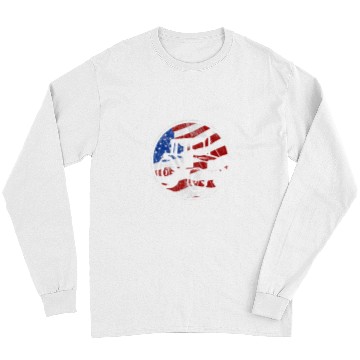Discover Tractor driving Pulling American Flag vintages Tractor Pulling Long Sleeves