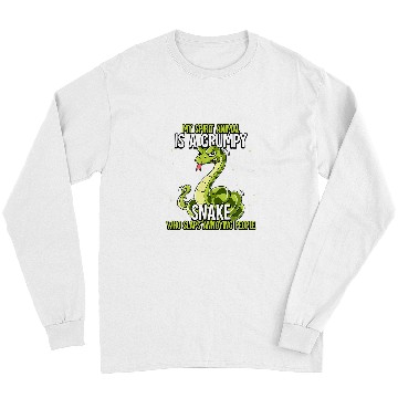 Discover Snake Lover My Spirit Animal Is A Grumpy Snake Long Sleeves