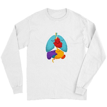 Discover Inner Organs Anatomy Gift For A medicals Student Long Sleeves