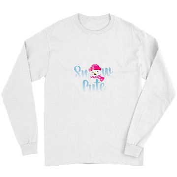 Discover Snow Cute Happy Snowman Let it Snow Graphic 393 Long Sleeves