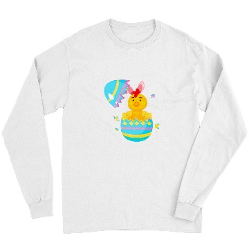 Discover Chicken Lover Easter Egg Hunt Bunny Ear Chicken Easter Day 2 Long Sleeves