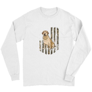 Discover Labrador Lab Dog Camouflage Long Sleeves