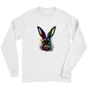 Discover Rabbits Colored Realistic Rabbit Nice Drawing Long Sleeves