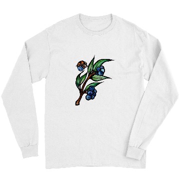 Discover Blueberry Bee Art summertime bees I love the bees Long Sleeves