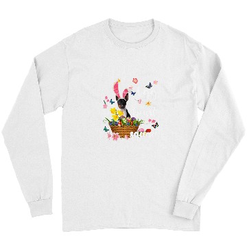 Discover Dog Rat Terrier Happy Easter Day Easter Colorful Egg Hunt Long Sleeves