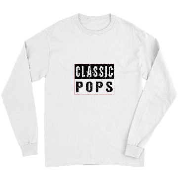 Discover Classic Pops Retro Grandad Artwork Long Sleeves