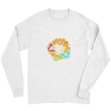 Discover Butterfly Sunshine Sunflower Butterflys 5 Long Sleeves