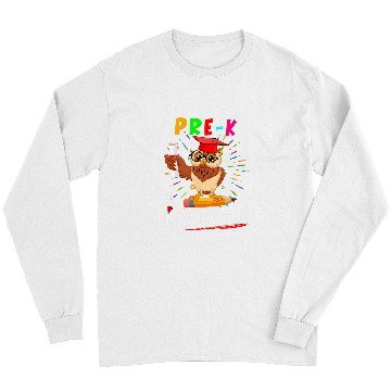 Discover PreK Nailed It Cute Owl Pencil Student Graduation Lover Long Sleeves