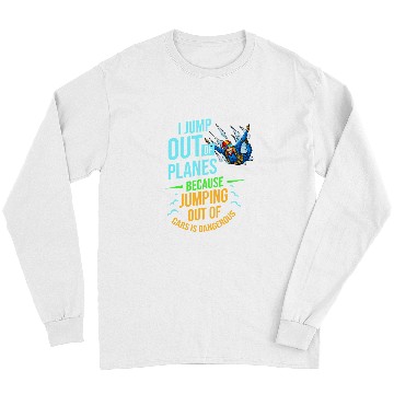 Discover Skydiving Gift Parachuting Skydiving Gift Parachute Jump Long Sleeves