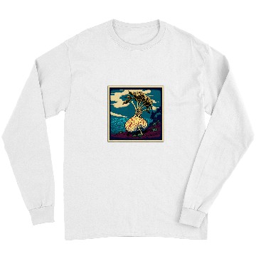 Discover Surrealism Japanese Painting Turnip Long Sleeves