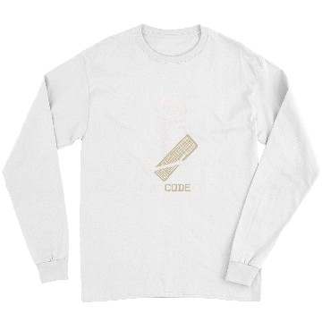 Discover Skeletons Skulls Programmer Software Developer Coder Code It Skull Long Sleeves