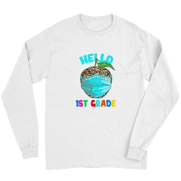 Discover Hello Virtual 1st Grade Leopard Print for Teacher Student Long Sleeves