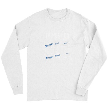 Discover Funny Aviation Pilot Design for Men Women Airplane Pilot 1 Long Sleeves