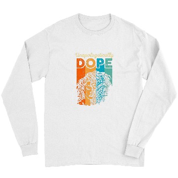 Discover Unapologetically Dope Afro African American Christmas Funny Long Sleeves