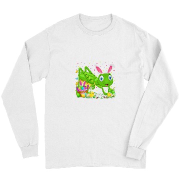 Discover Grasshopper Easter Egg Hunting Easter Sunday Long Sleeves