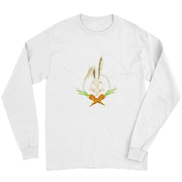 Discover Skeletons Skulls Rabbit Crossbones Carrots Easter Day Skull Long Sleeves