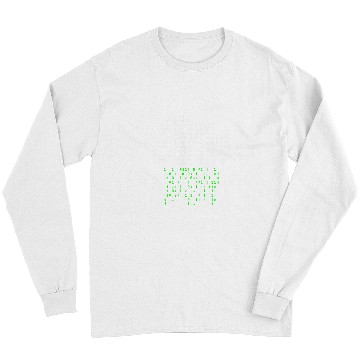 Discover Funny Programmer Cloud Big Data Developer Nerd Binary Long Sleeves