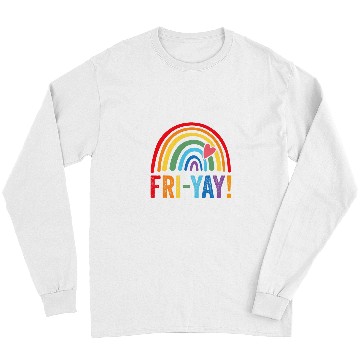Discover Friyay Friyay rainbow colors teacher childrens fun designs Long Sleeves