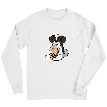 Discover Dog Havanese Boba Bubble Milk Tea Havanese Dog Long Sleeves